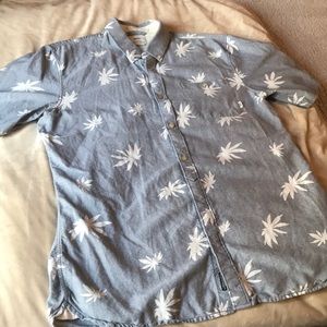 Vans chambray button down shirt